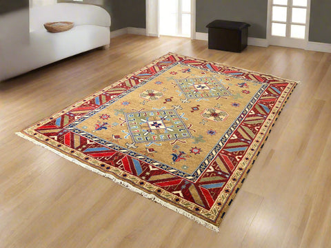 Sultanabad 100% wool Hand Made Rug - size 5' 8" x 7' 10" (P)