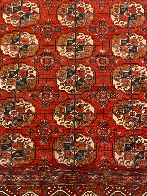 Hand-Knotted Pakistani Bokhara Rug – 100% Wool, size 6" x 7"  (M)
