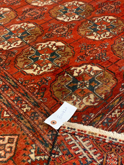 Hand-Knotted Pakistani Bokhara Rug – 100% Wool, size 6" x 7"  (M)