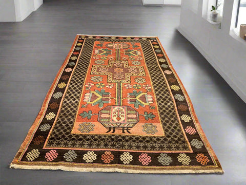 Antique Khotan Samarkand Rug, circa 1910's, size 5' 2" x 9' 9"