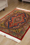 Exquisite 100% Silk Persian Design Rug – Elegant and Luxurious, size 3" x 5" (H)