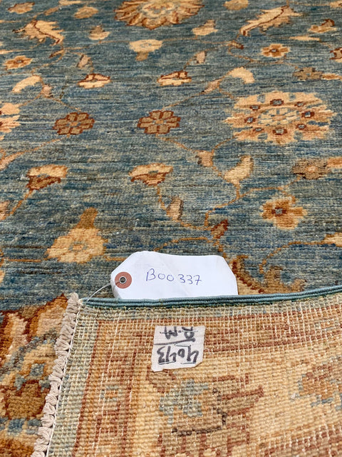 Hand-Knotted Sultanabad Vegetable-Dyed Wool Rug, Size 3' 4" x 5"
