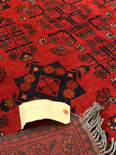 Terkaman Tribal Afghan Oriental Rug, size 5' 5" x 7' 8"