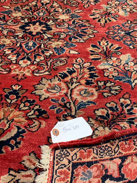 Timeless Beauty, Woven by Hand. Antique Persian Sarouk Rug, size 3' 5" x 5" (F)