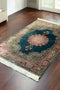 Exquisite 100% Silk Persian Design Rug – Elegant and Luxurious, size 3" x 5" (H)