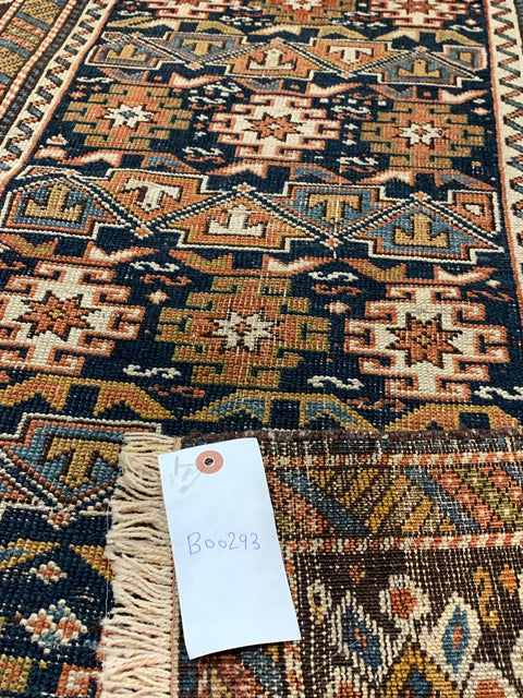 Antique Caucassionm Rug, circa 1910-1920. Size 3' 2" x 4' 7"