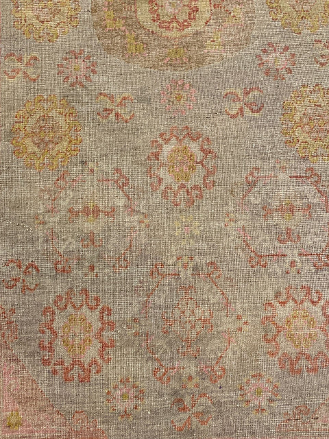 Antique Khotan Samarkand Rug, circa 1910's, size 4' 7" x 8' 6"