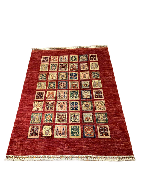 Hand-Knotted Sultanabad Vegetable-Dyed Wool Rug, 5' 9" x 7' 7" (K)