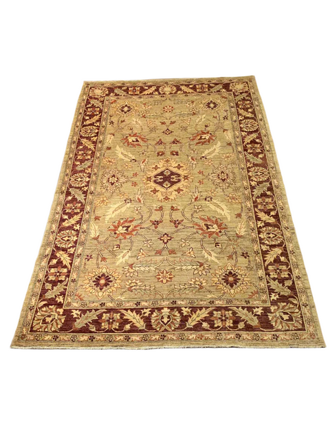 Hand-Knotted Sultanabad Vegetable-Dyed Wool Rug, 5' 9" x 8' 8"(K)