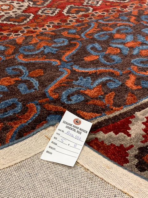 Persian-Inspired. Modern Defined. Turkish Made Rug, size 5" x 8"(O) tufted
