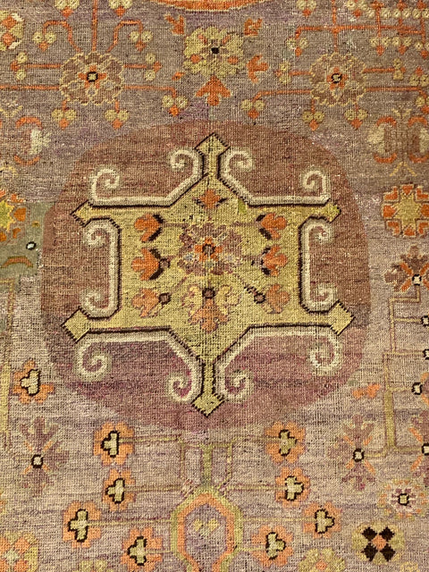 Antique Khotan Samarkand Rug, circa 1910's, size 4' 9" x 9' 9"