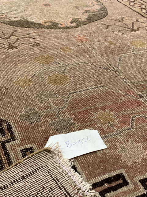 Antique Khotan Samarkand Rug, circa 1910's, size 4' 10" x 9' 4"