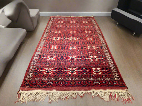 Terkaman Tribal Baluch Oriental Rug; 4' 5" x 9"  (A)