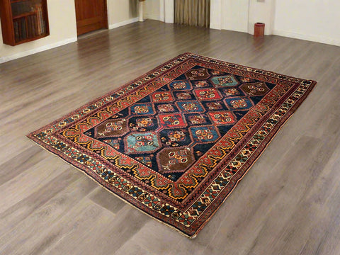 Timeless Beauty, Woven by Hand. Antique Persian Afshar Rug, size 5" x 7' 9"