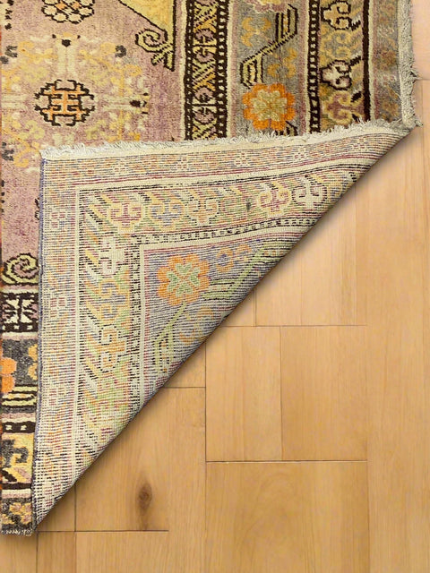 Antique Khotan Samarkand Rug, circa 1910's, size 4' 8" x 8' 10"