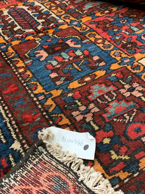 Timeless Beauty, Woven by Hand. Antique Persian Bakhtiar Rug, size 5' 3" x 9' 8"