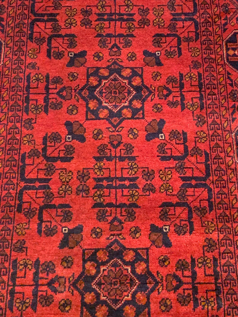 Terkaman Tribal Afghan Oriental Rug, size 2' 9" x 6' 2"  (C)