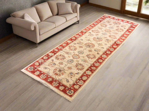 Hand-Knotted Sultanabad Vegetable-Dyed Wool Rug, 2' 6" x 7' 10" (K)