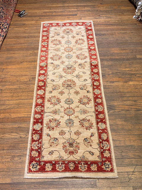 Hand-Knotted Sultanabad Vegetable-Dyed Wool Rug, 2' 6" x 7' 10" (K)