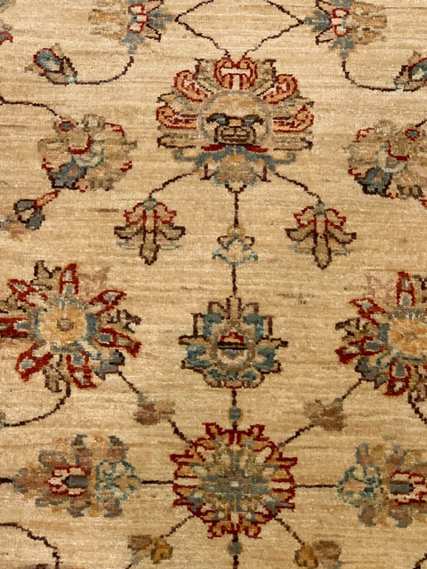 Hand-Knotted Sultanabad Vegetable-Dyed Wool Rug, 2' 6" x 7' 10" (K)