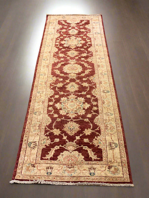 Hand-Knotted Sultanabad Vegetable-Dyed Wool Rug, 2' 6" x 8"  (K)