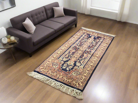Hand-Knotted Rug – 100% Wool, size 2.4x5