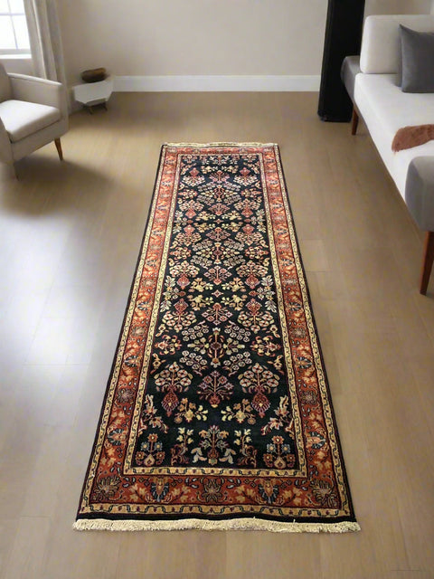 Sultanabad 100% wool Hand Made Rug - size 2' 8" x 8' 1" (P) SAROUK