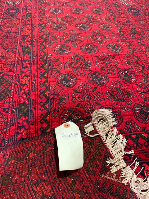 Terkaman Tribal Afghan Oriental Rug, size 2' 10" x 9' 3" (C)