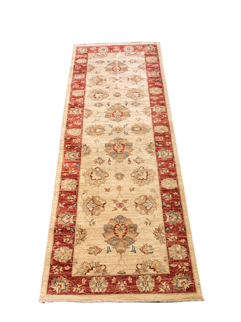 Hand-Knotted Sultanabad Vegetable-Dyed Wool Rug, 2' 9" x 8' 7"  (K)