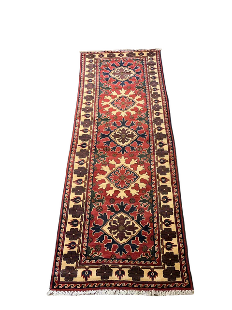 Terkaman Tribal Afghan Oriental Rug, size 2' 8" x 7' 5"  (Q)