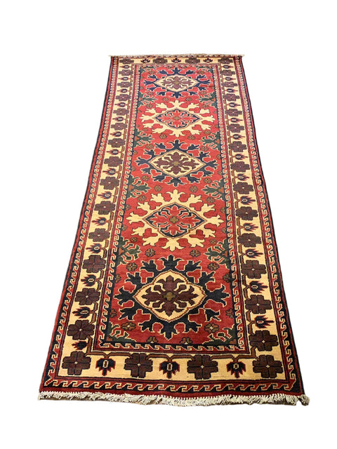 Terkaman Tribal Afghan Oriental Rug, size 2' 8" x 7' 5"  (Q)