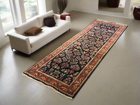 Sultanabad 100% wool Hand Made Rug - size 2' 8" x 8' 1" (P) SAROUK