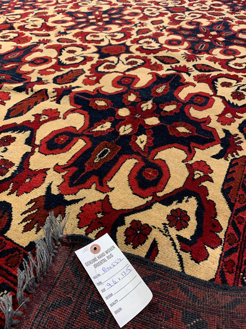 Terkaman Tribal Afghan Oriental Rug, size 9' 6"x 12' 5"  (C)