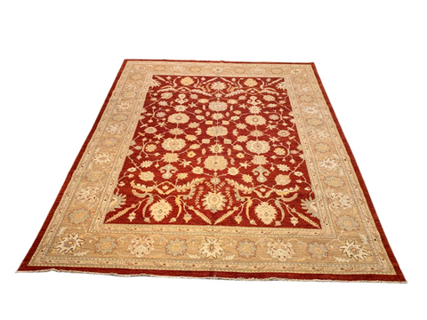 Hand-Knotted Sultanabad Vegetable-Dyed Wool Rug, 9" x 11' 8"  (K)