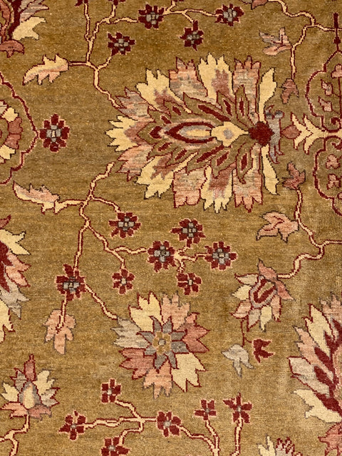 Hand-Knotted Sultanabad Vegetable-Dyed Wool Rug, 9' 1" x 12' 2" (K)