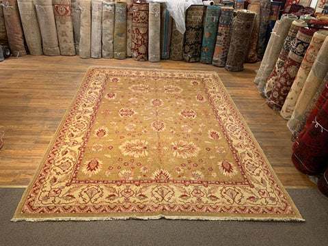 Hand-Knotted Sultanabad Vegetable-Dyed Wool Rug, 9' 1" x 12' 2" (K)
