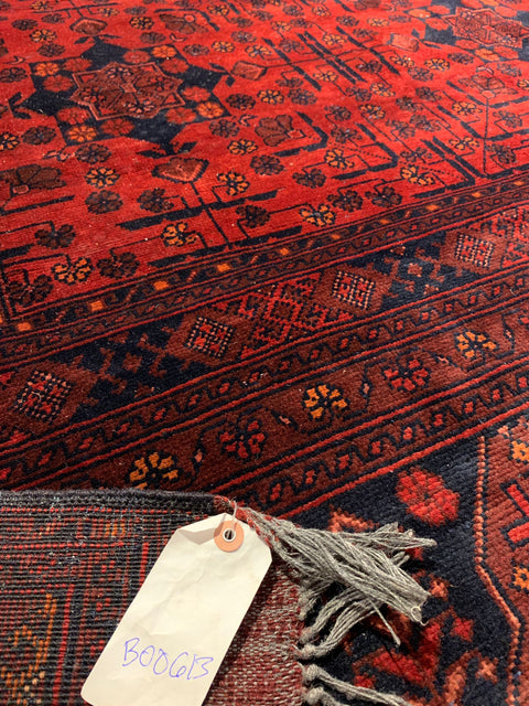 Terkaman Tribal Afghan Oriental Rug, size 9' 8" x 13' 4"  (C)