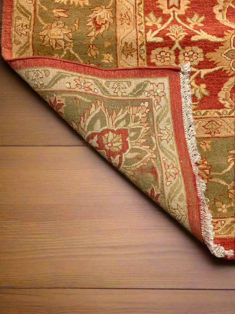 Sultanabad 100% wool Hand Made Rug - size 9" x 12"  (P)