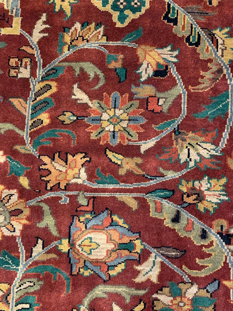 Sultanabad 100% wool Hand Made Rug - size 9" x 12"  (P)