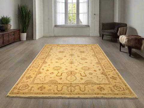 Hand-Knotted Sultanabad Vegetable-Dyed Wool Rug, 8' 11" x 12' 2"  (K)