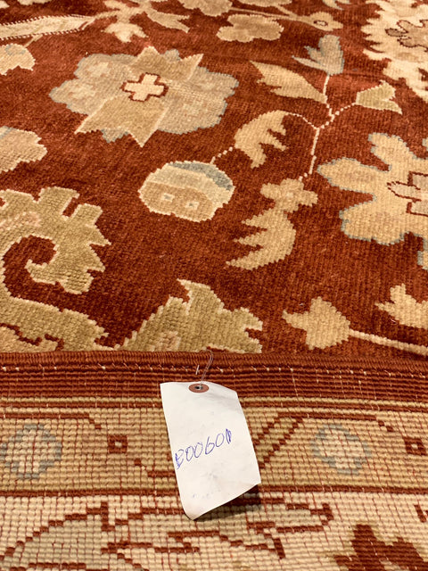 Hand-Knotted Sultanabad Vegetable-Dyed Wool Rug, 9' 1" x 12"  (K)