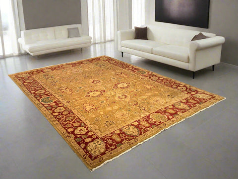 Sultanabad 100% wool Hand Made Rug - size 8' 9" x 11' 9"  (P)