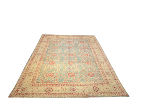 Hand-Knotted Sultanabad Vegetable-Dyed Wool Rug, 8' 9" x 12' 2"  (K)