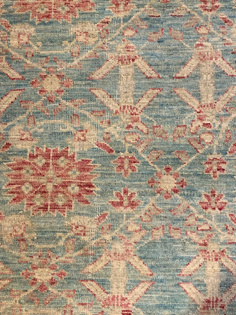 Hand-Knotted Sultanabad Vegetable-Dyed Wool Rug, 8' 9" x 12' 2"  (K)