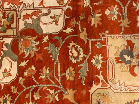 Sultanabad 100% wool Hand Made Rug - size 8' 10" x 11' 10"  (P)