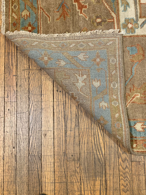 Hand-Knotted Sultanabad Vegetable-Dyed Wool Rug, 9' 2" x 11' 9"  (K)