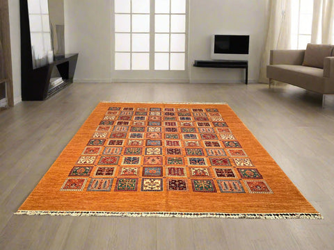 Hand-Knotted Sultanabad Vegetable-Dyed Wool Rug, 8' 4" x 11' 7"  (K)