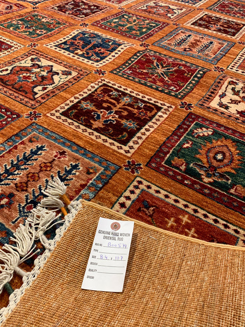 Hand-Knotted Sultanabad Vegetable-Dyed Wool Rug, 8' 4" x 11' 7"  (K)