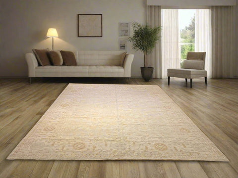 Hand-Knotted Sultanabad Vegetable-Dyed Wool Rug, 10' 3" x 12' 10"  (K)