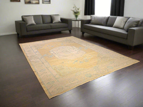 Khotan Pomegranate design Oriental Rug, size 9' 6" x 12' 3"  (D)